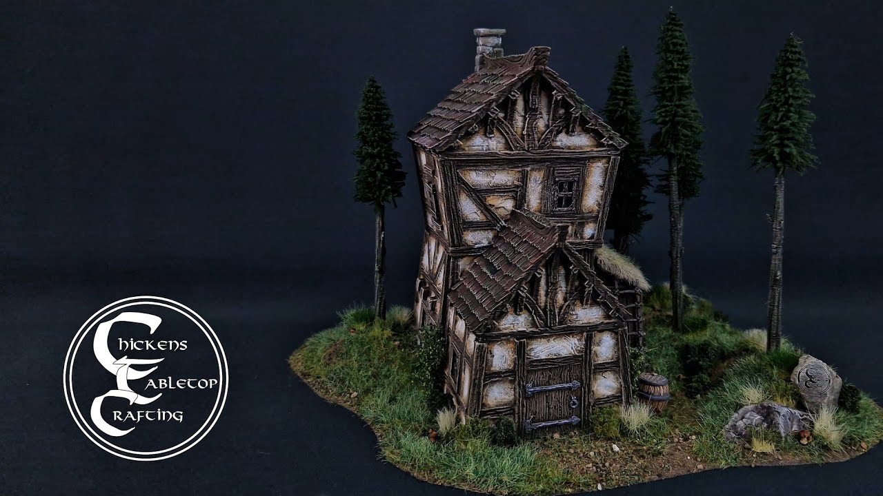 Building a Medieval fantasy house in der the woods 