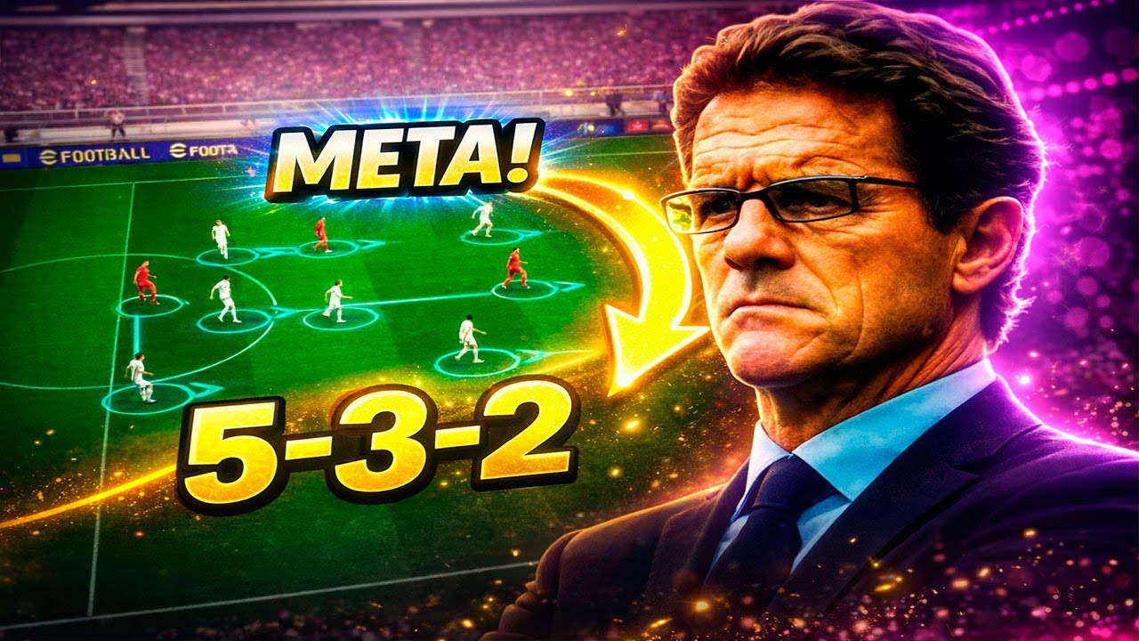 5-3-2 🥵🔥 Melhor Formação para estilo CONTRA ATAQUE  com combinação no  eFootball 2026