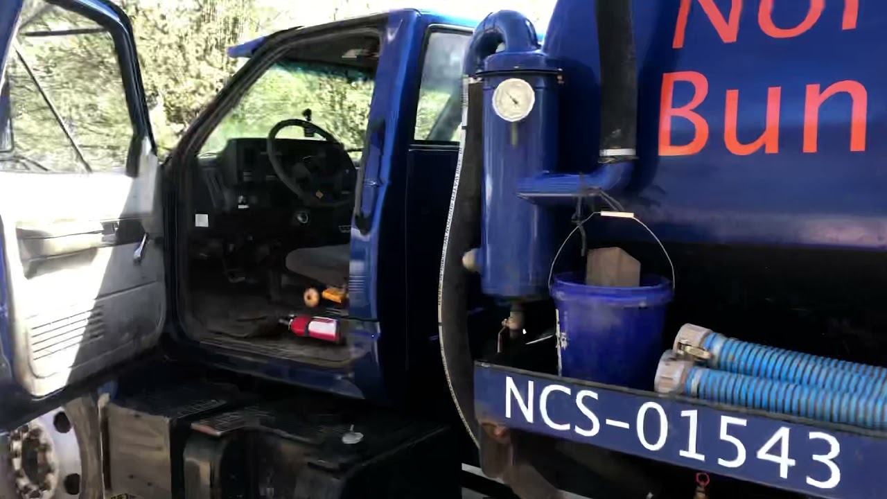 Dumping waste at treatment plant