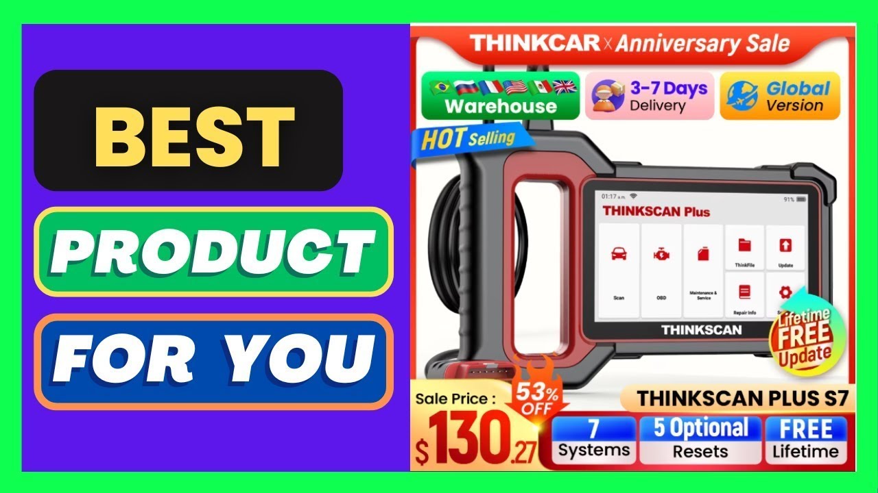 Best Top Selling THINKCAR Thinkscan Plus S7 S6 S4 Obd2 Scanner Car Diagnostic Tool on Aliexpress