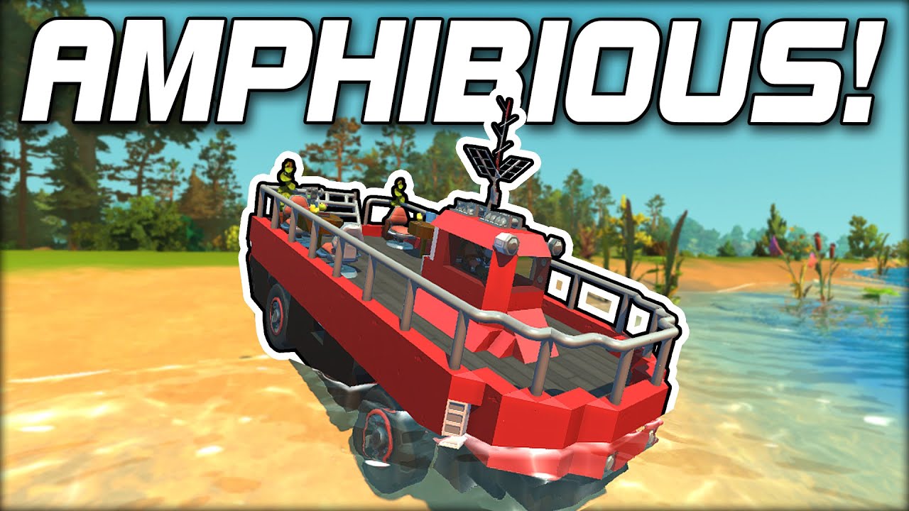 We Searched for the Best AMPHIBIOUS Creations on the Workshop! (Scrap Mechanic Gameplay)