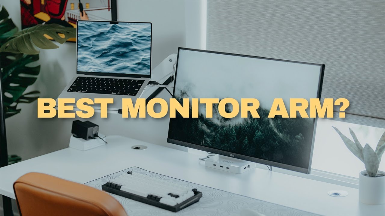 This Monitor Arm has a Secret | Clean Laptop Setup