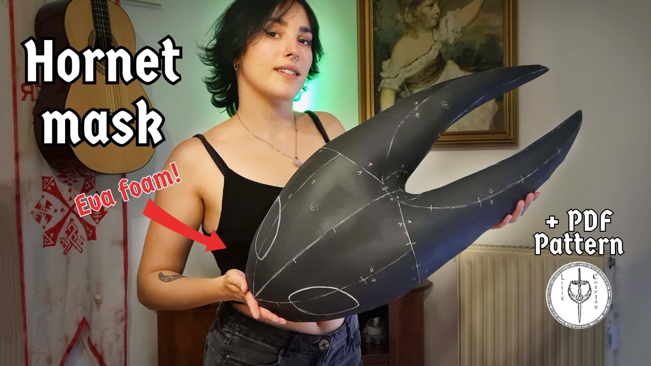 Making Of Hornet Mask With Eva Foam + PDF Pattern