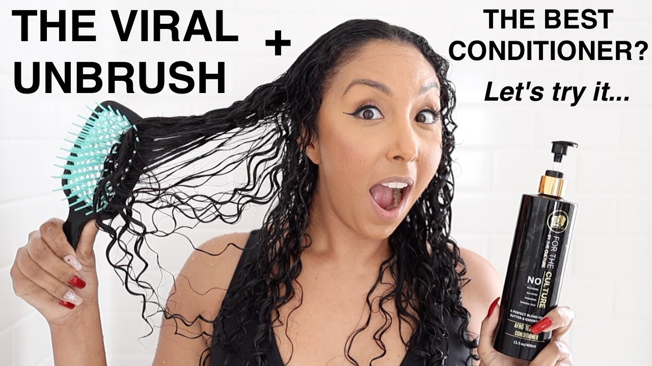 Сочетание VIRAL UNBRUSH с самым увлажняющим кондиционером! | BiancaReneeToday