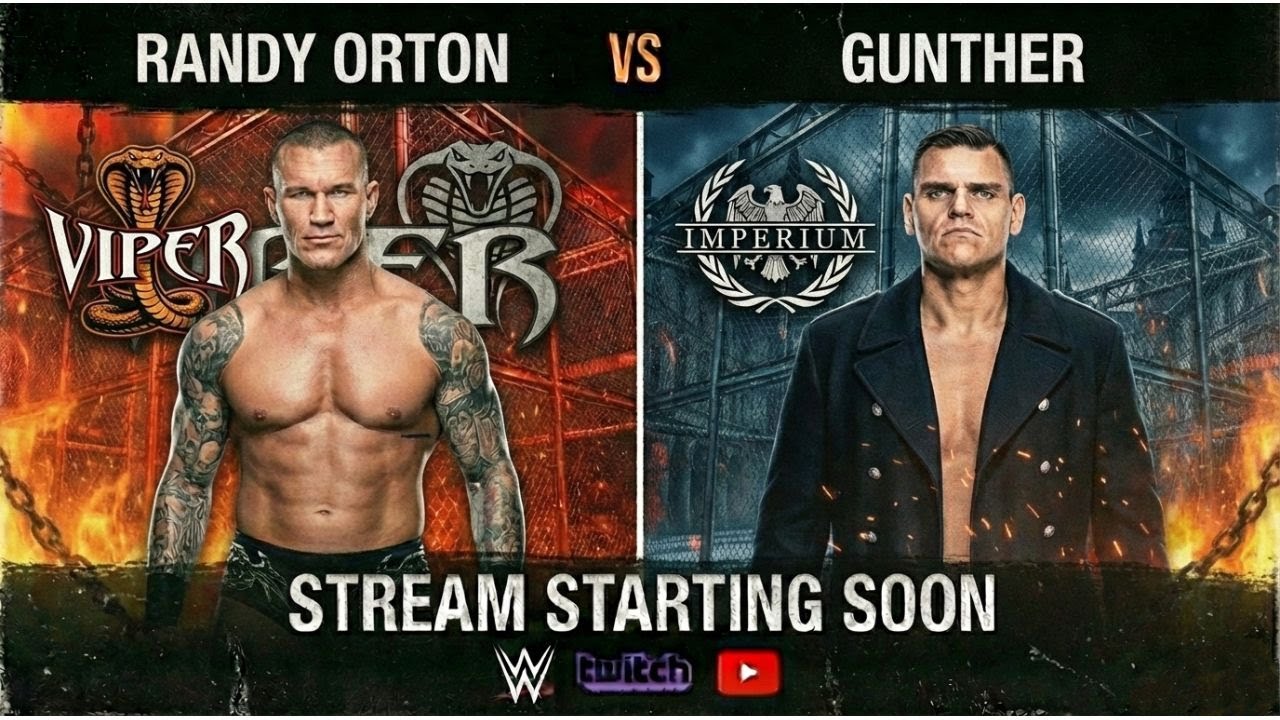 Gunther vs Randy Orton🐍🔥 | Hell in a Cell😈 |WWE 2K25 #verticallive #wwe2k25 #shorts