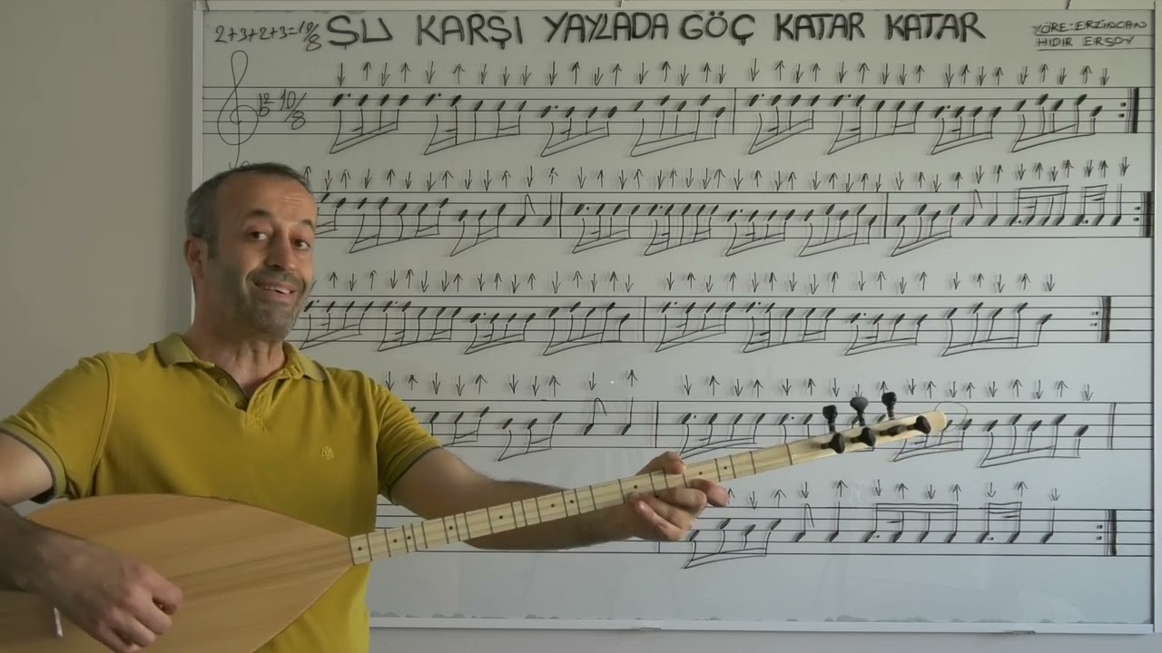 UZUN SAP BAĞLAMA 4.ÜNİTE YÖRESEL ÜSLUP VE TAVIRLARIMIZ -            ŞU KARŞI YAYLADA GÖÇ KATAR KATAR