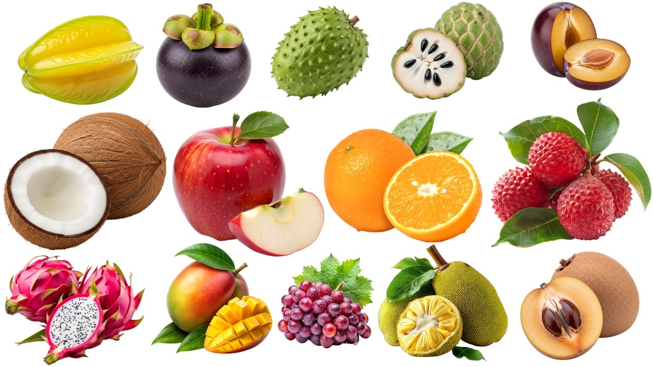 25 Amazing Fruits Name in English and Hindi | बच्चों के लिए फल के नाम | Kids Learning Video