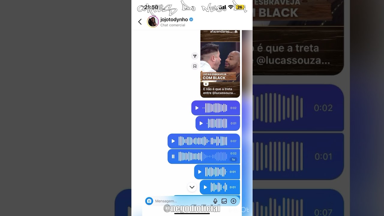 NEGO DI ZOA O FIASCO DO EX DA JOJO TODYNHO PELA TRETA DELE COM O BLACK NA FAZENDA