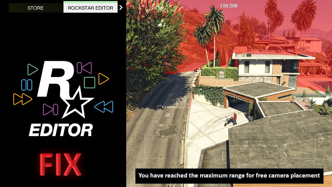 How to FIX error in Rockstar Editor - You have reached the maximum range for free camera placement