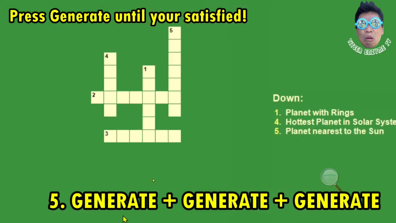 DEPED OER Crossword Puzzle Maker in 2 Minutes - 100% Free & Offline
