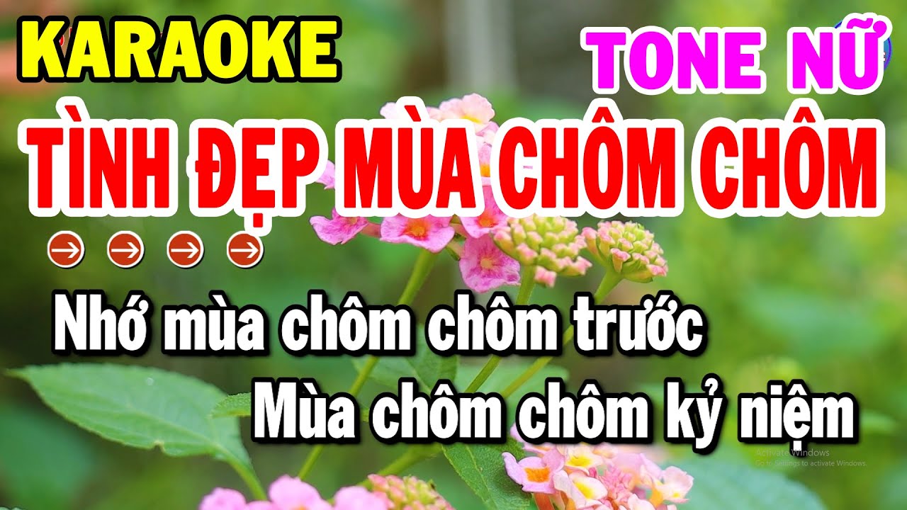 Karaoke Tình Đẹp Mùa Chôm Chôm Tone Nữ Nhạc Sống Beat Chuẩn Hay | Kho Nhạc Karaoke