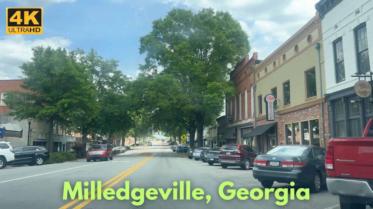 Milledgeville, Georgia - Driving Tour [4K]