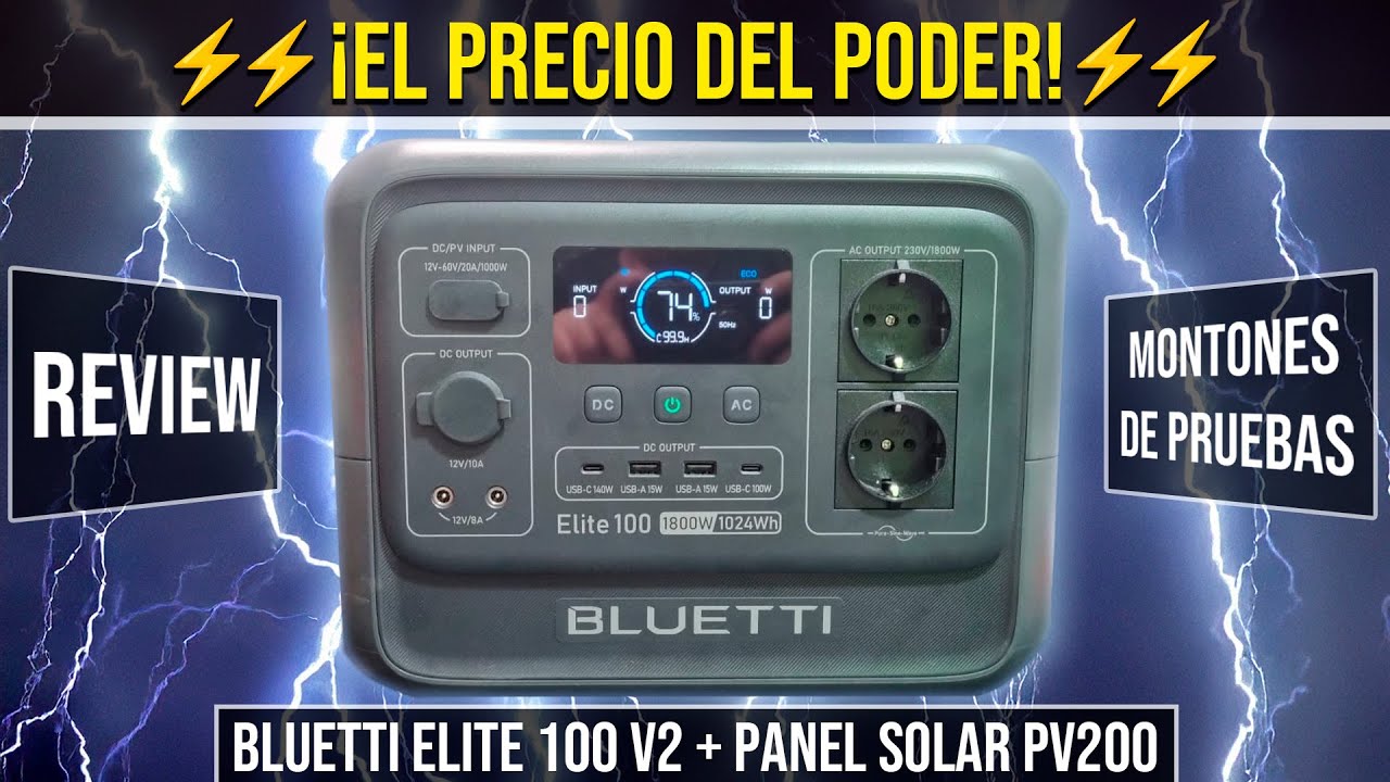 🔋 Bluetti Elite 100 V2 a PRUEBA REAL &iquest;Mejor generador solar port&aacute;til 2025? Review + OPINI&Oacute;N DE 1 MES