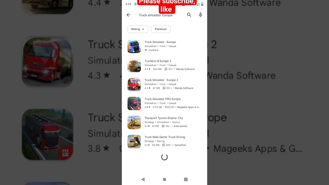 Truck simulator: Europe game|| #truck ||2023