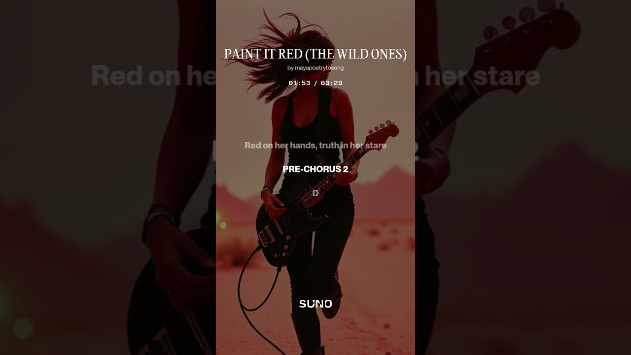 Paint It Red - Maya Poetry to song: Live, love, laugh, music....a way of life