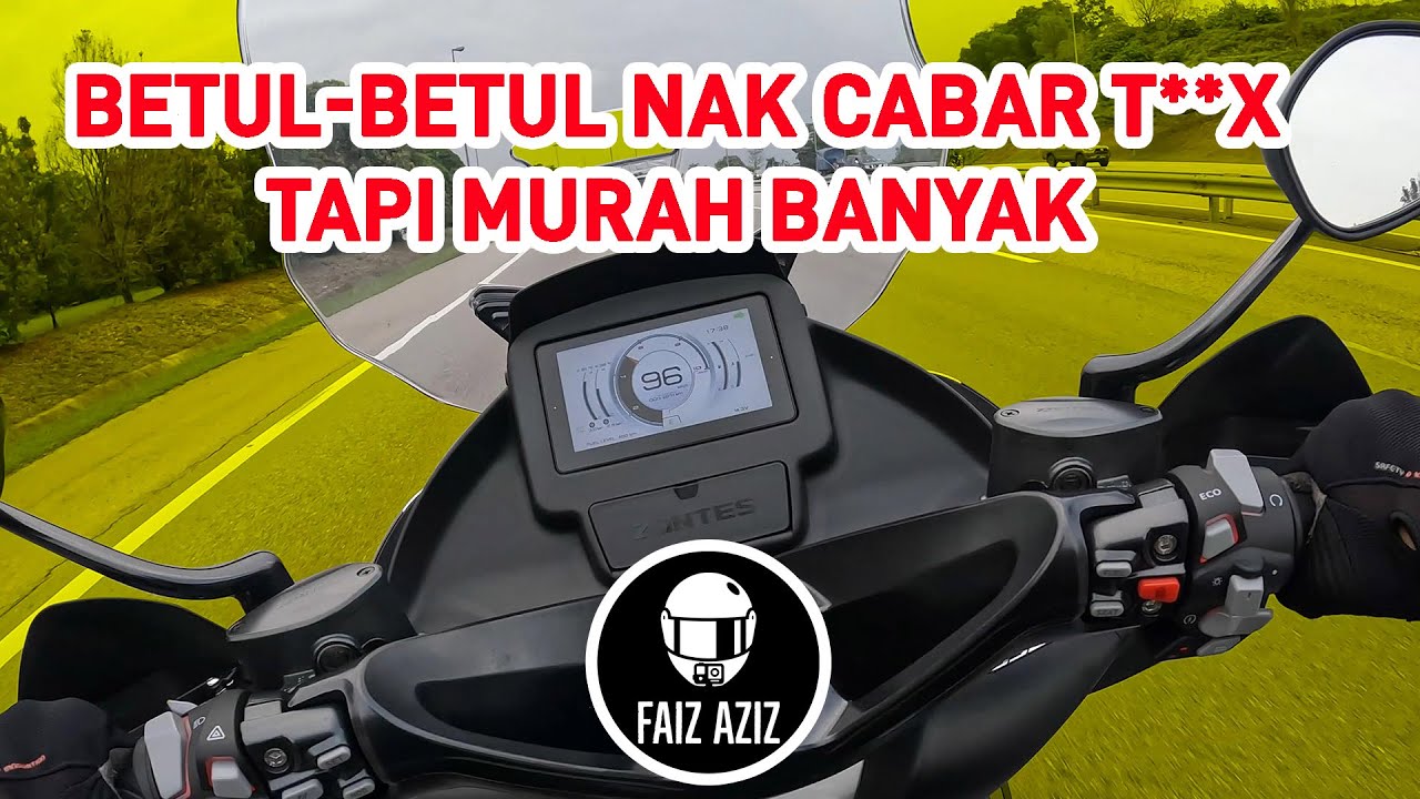 Zontes 350E Ride Review, Scooter untuk Touring Atas 250cc Termurah Vlog E 390