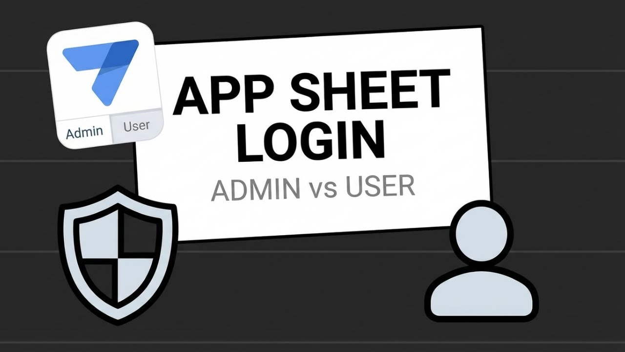Make Log In AppSheet for separate between Admin and User function