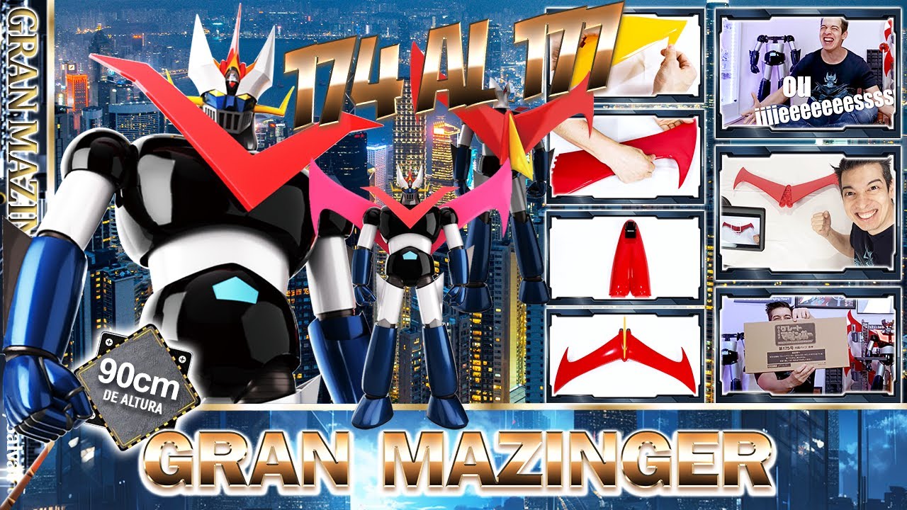 🤖GRAN MAZINGER de 90cm 🦾HACHETTE/SALVAT PARTES 174 al 177 Unboxing y Armado en Español   OTAKU STYLE