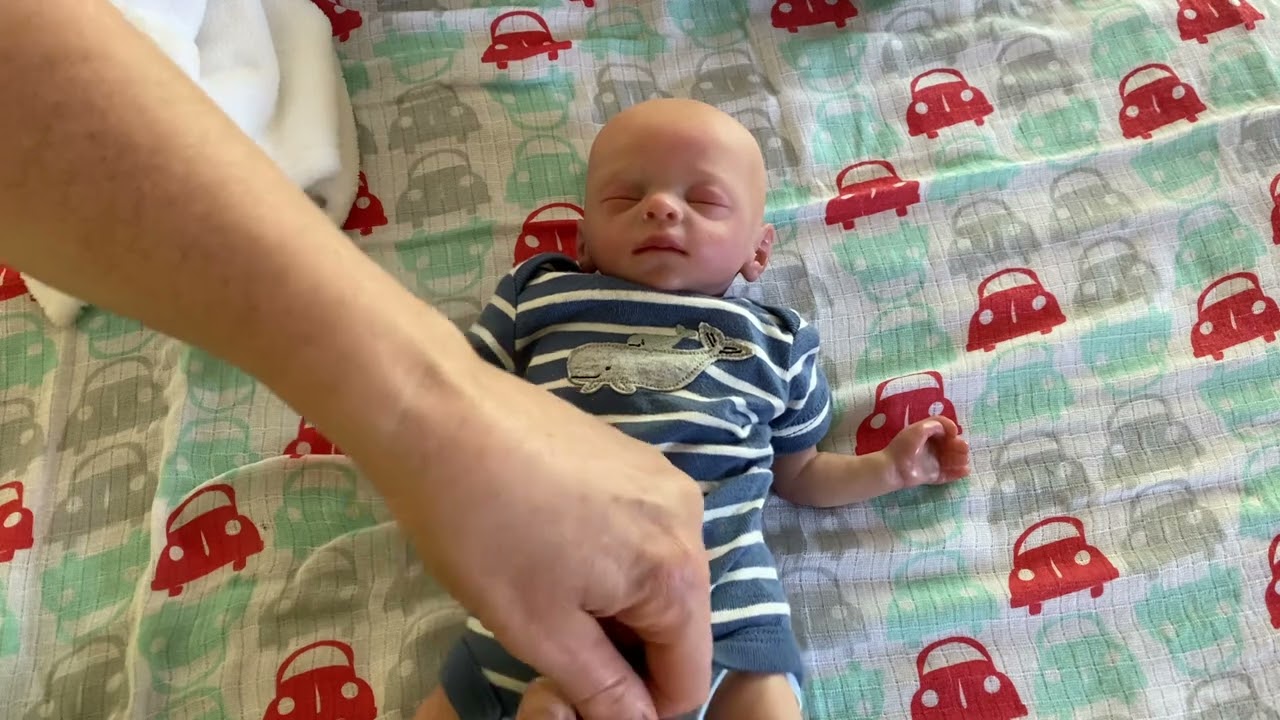 Reborn doll outfit change 😛 the preemie boys 🥰