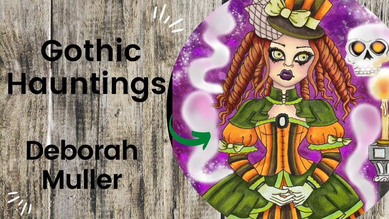 Gothic Hauntings - Deborah Muller //Adult Colouring Book Flip Through