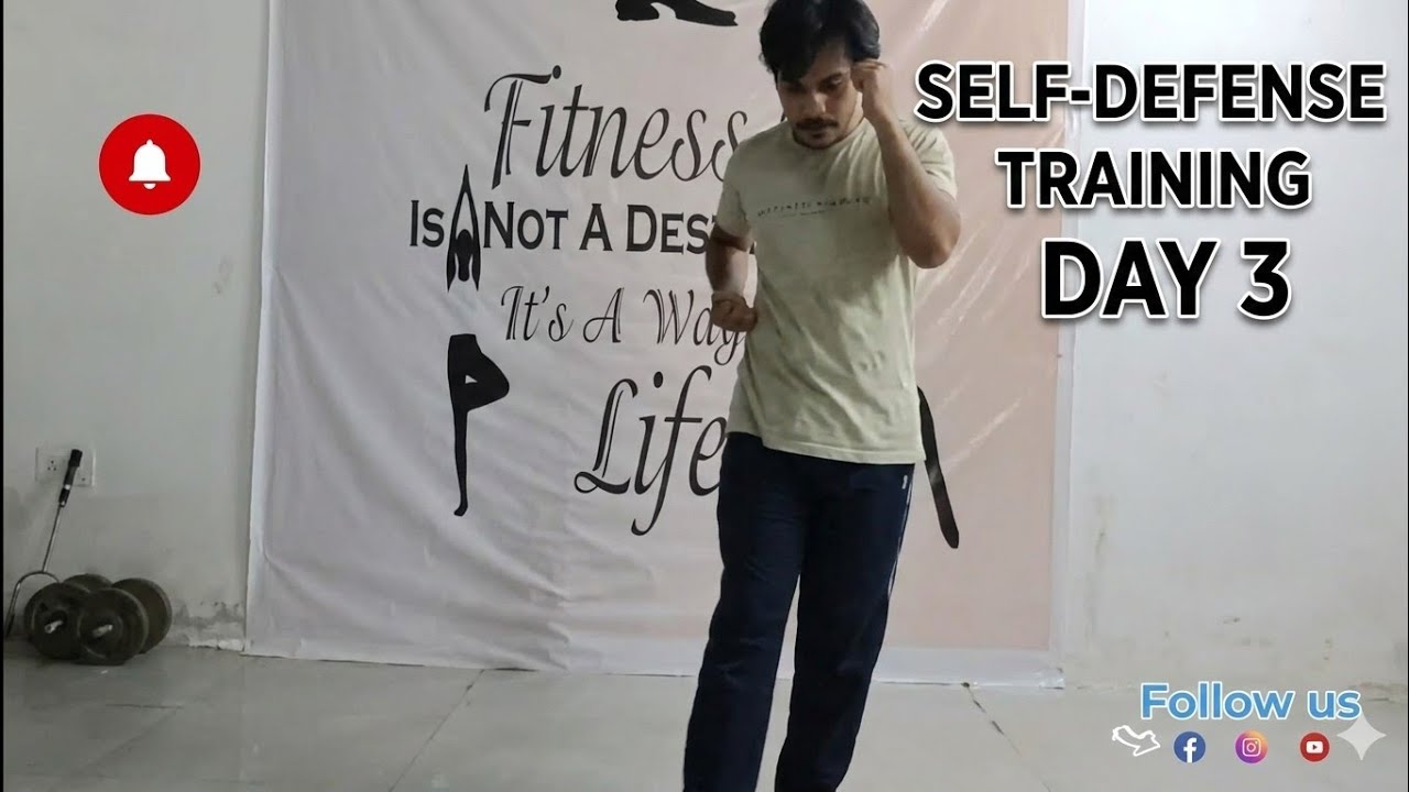 Selfdefense training at Home Day 3 ll new survival training ll selfdefence training for female 
