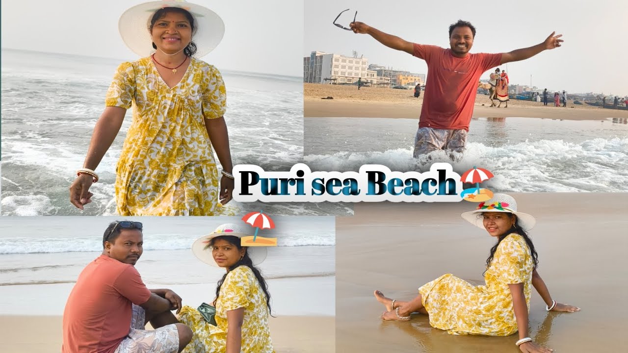 Puri sea Beach⛱️🏖️ बहुत मजा आ रहा है Guys#like #share #travel #vlog #subscribetomychannel 