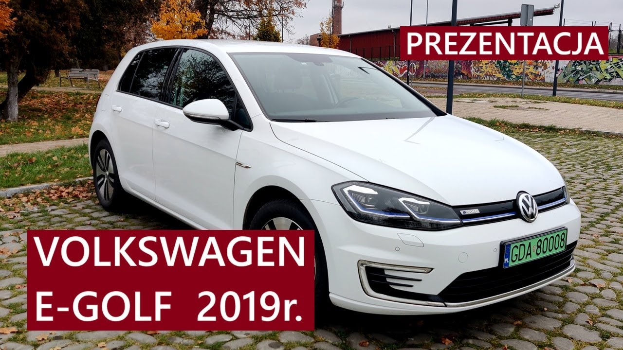 Volkswagen E-GOLF. Prezentacja używanego auta elektrycznego z 2019 roku.