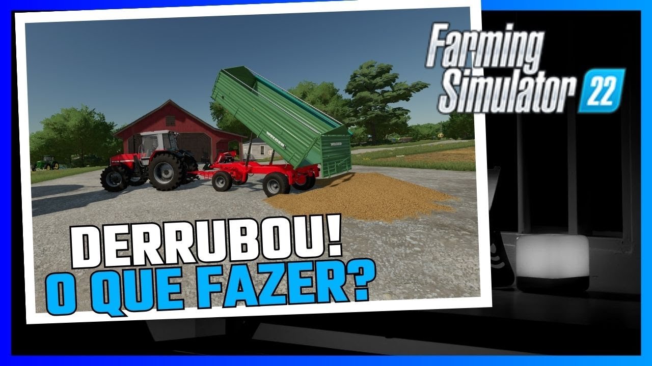 Como pegar grãos, culturas, sementes do chão no FARMING SIMULATOR 22 - Como jogar Farming Simulator