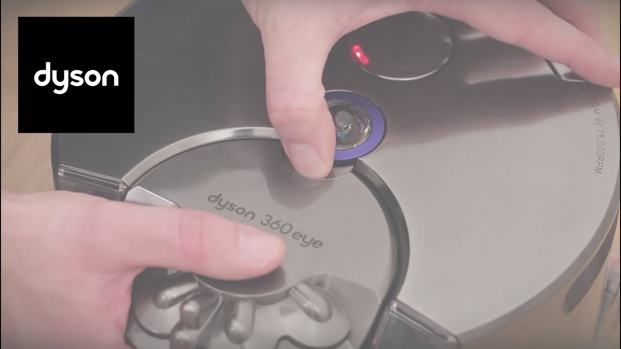 Что делать, если на роботе-пылесосе Dyson 360 Eye™ горит один красный индикатор неисправности