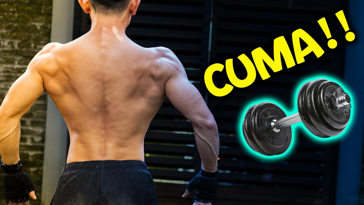 BISA!!! SATU Dumbbell Untuk Latihan Back !!