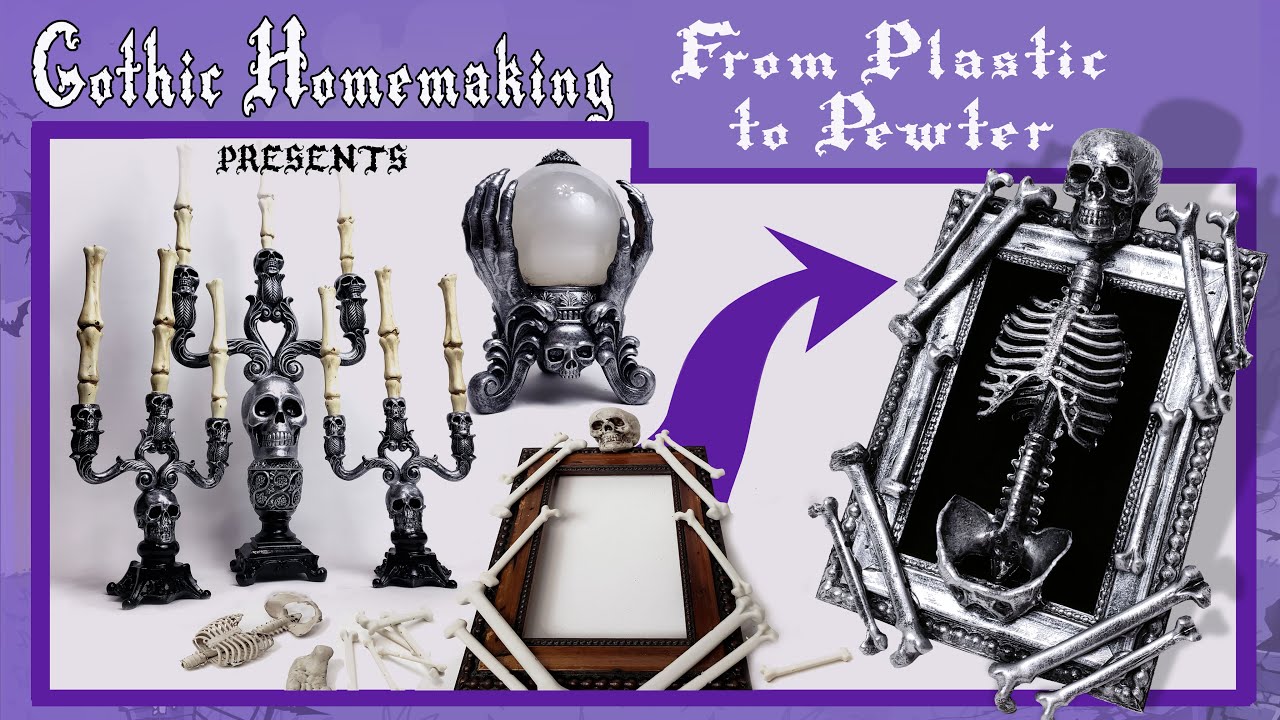 From Plastic to Pewter DIY - Gothic Homemaking Presents