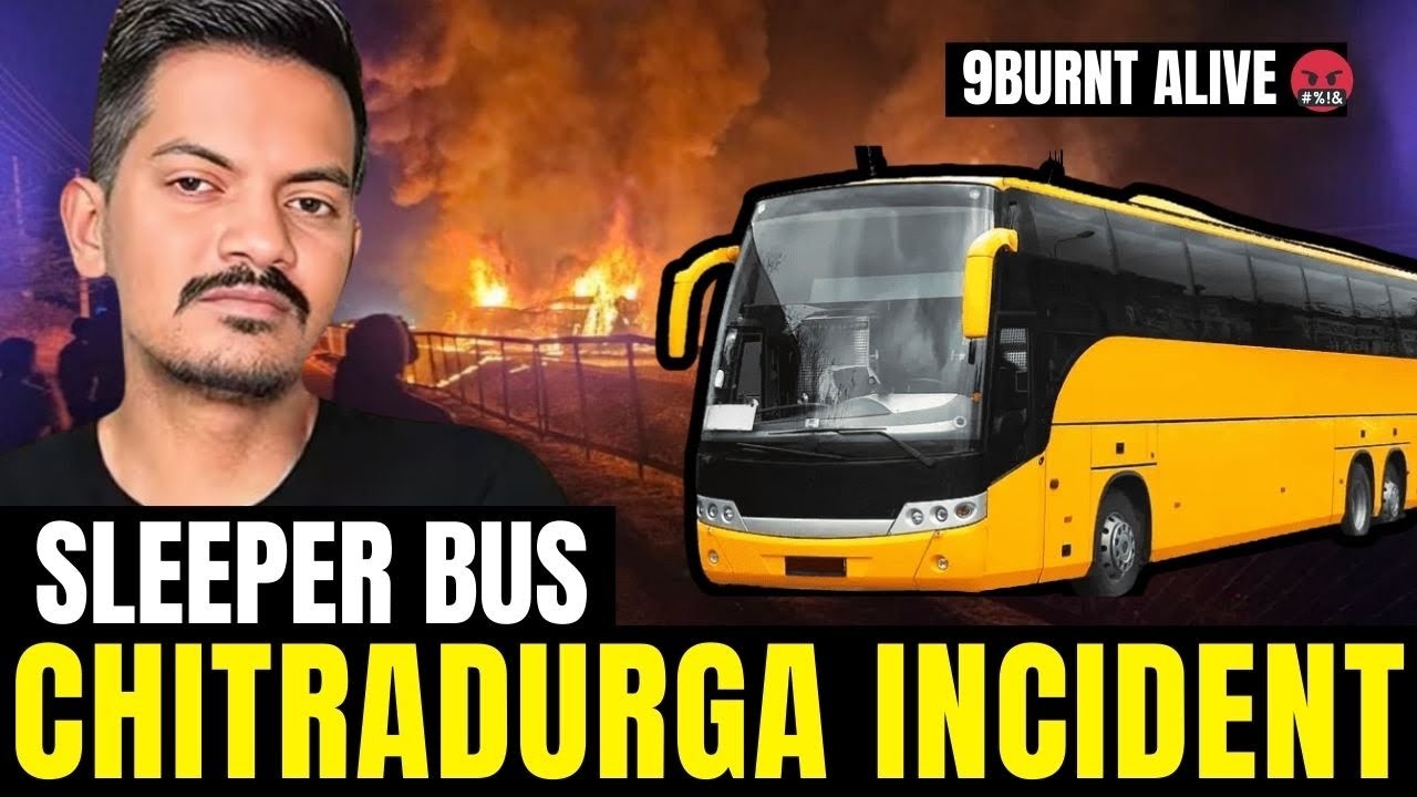 Sleeper Bus Horror on Highway 😨 | Wrong-Side Lorry Crash | Shira&ndash;Chitradurga Tragedy 🚨