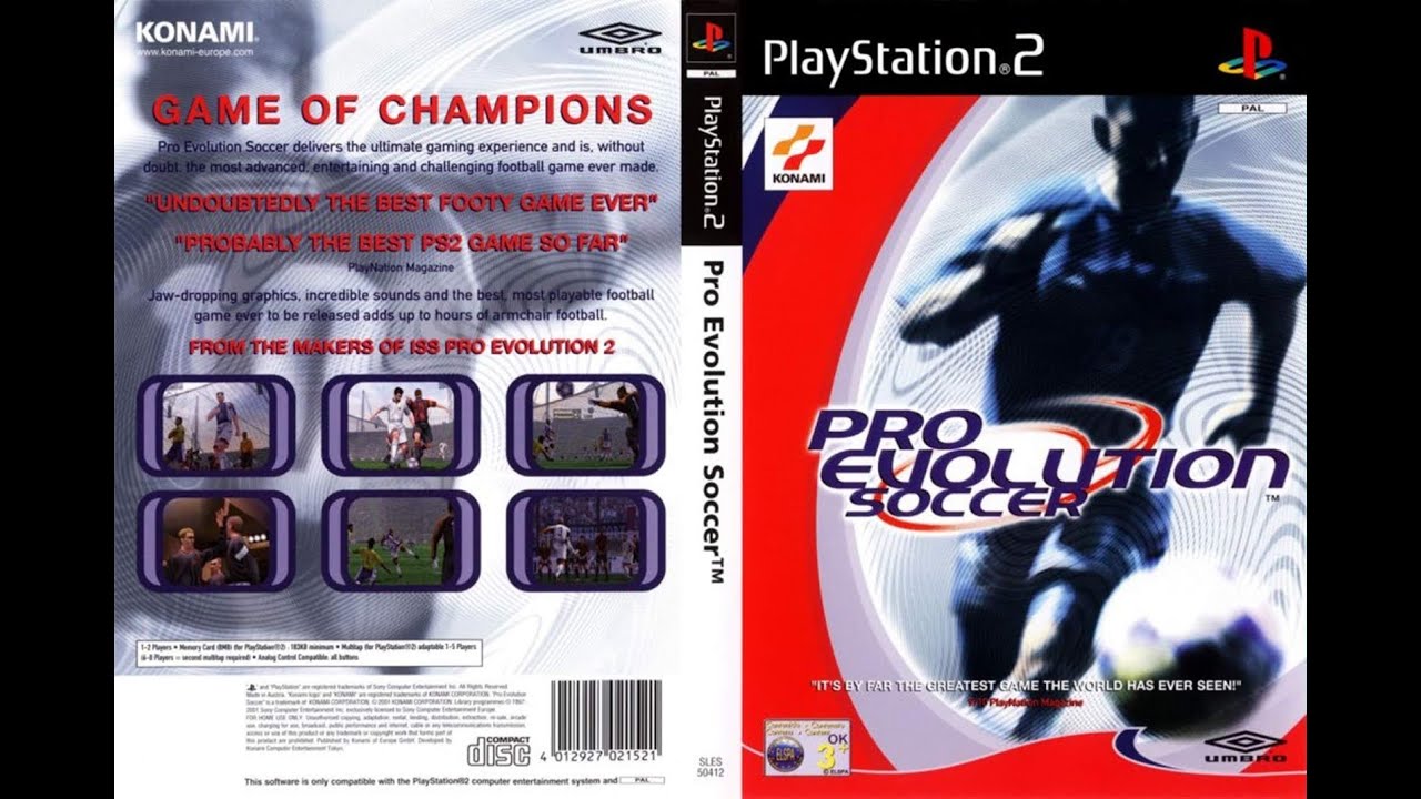 #01 Playstation 2   Pro Evolution Soccer 1 ou Winning Eleven 4
