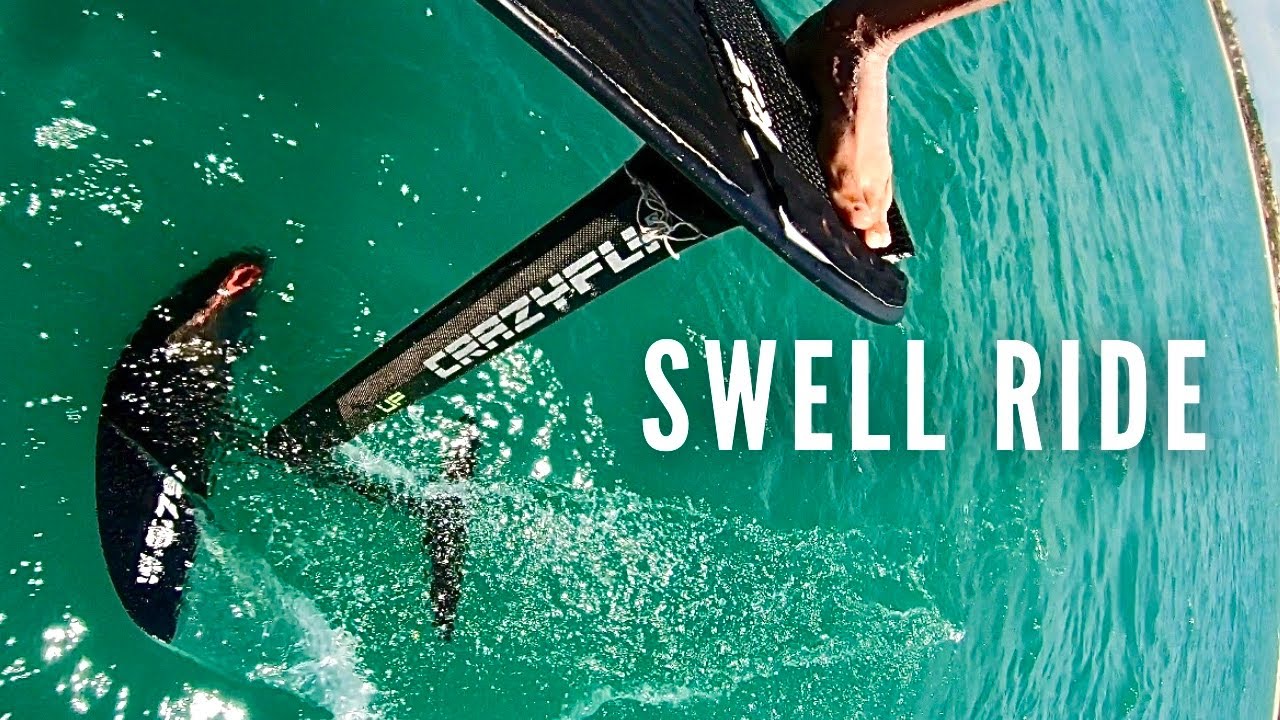 Strapless foil on a swell day - SABFOIL Moses 679 surf wing