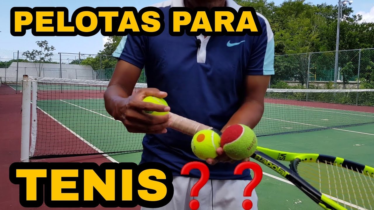 PELOTAS DE TENIS para EMPEZAR A JUGAR TENNIS (DIFERENCIAS entre Bola ROJA, NARANJA, VERDE, NORMAL)👌