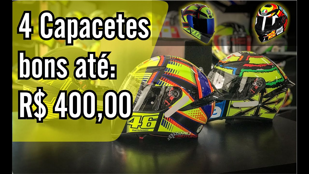 4 CAPACETES BONS ATÉ R$ 400,00 !!!  - Para você comprar agora !!