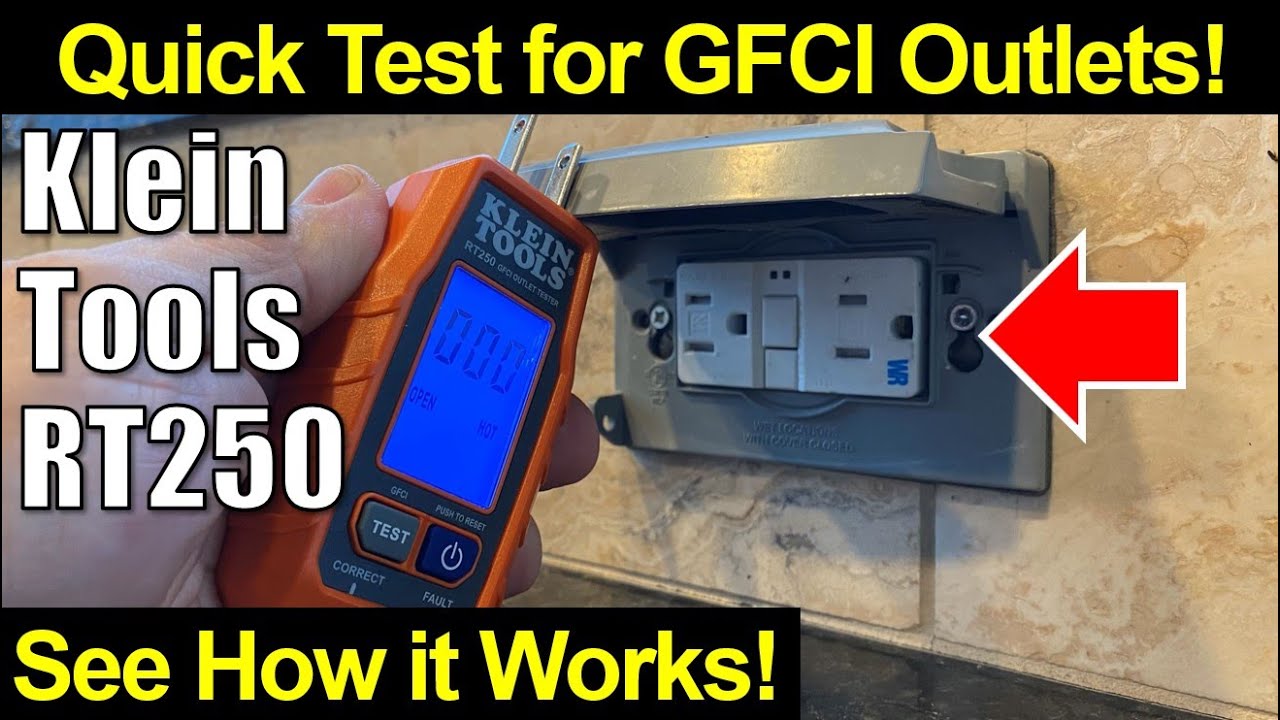 ⚡ Zobacz, jak to działa! Tester wtyczek GFCI Klein Tools RT250