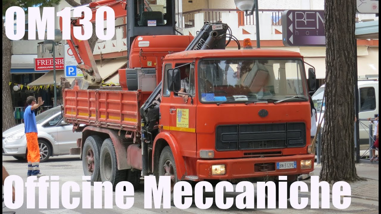 Сам себе погрузчик и старый итальянский грузовик OM130