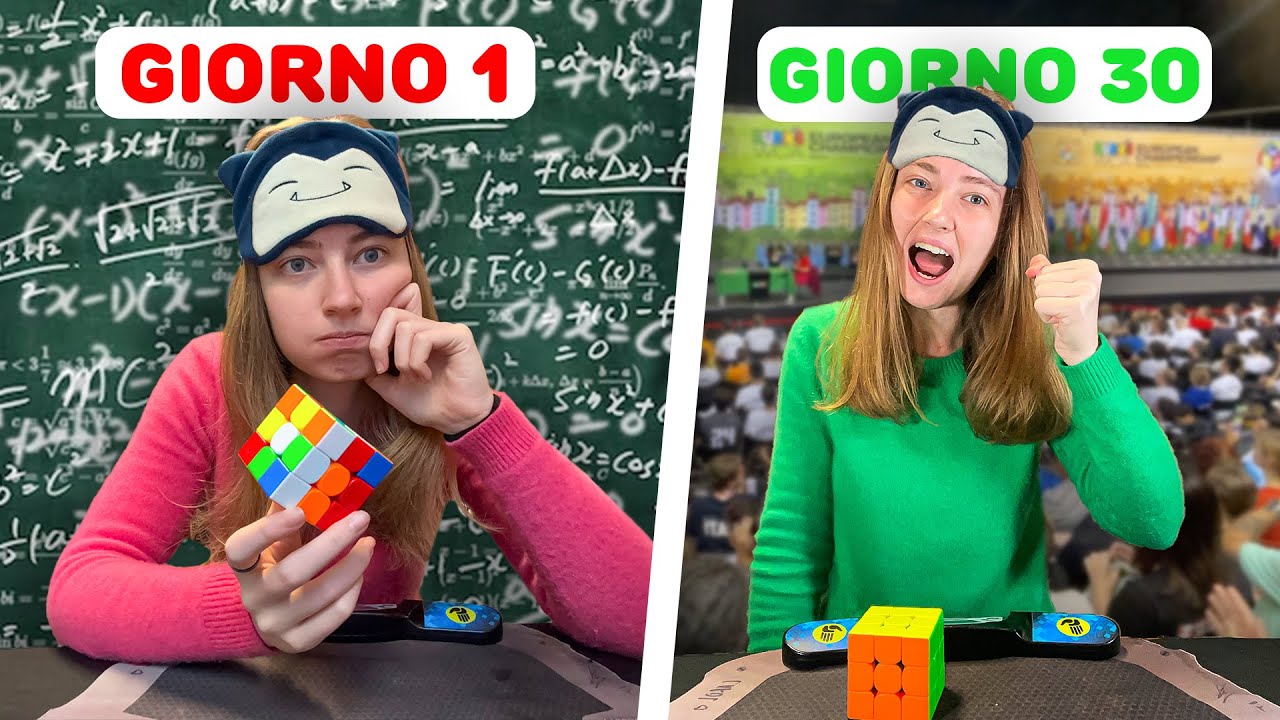 30 GIORNI per qualificarmi agli EUROPEI nel CUBO di RUBIK da bendata!