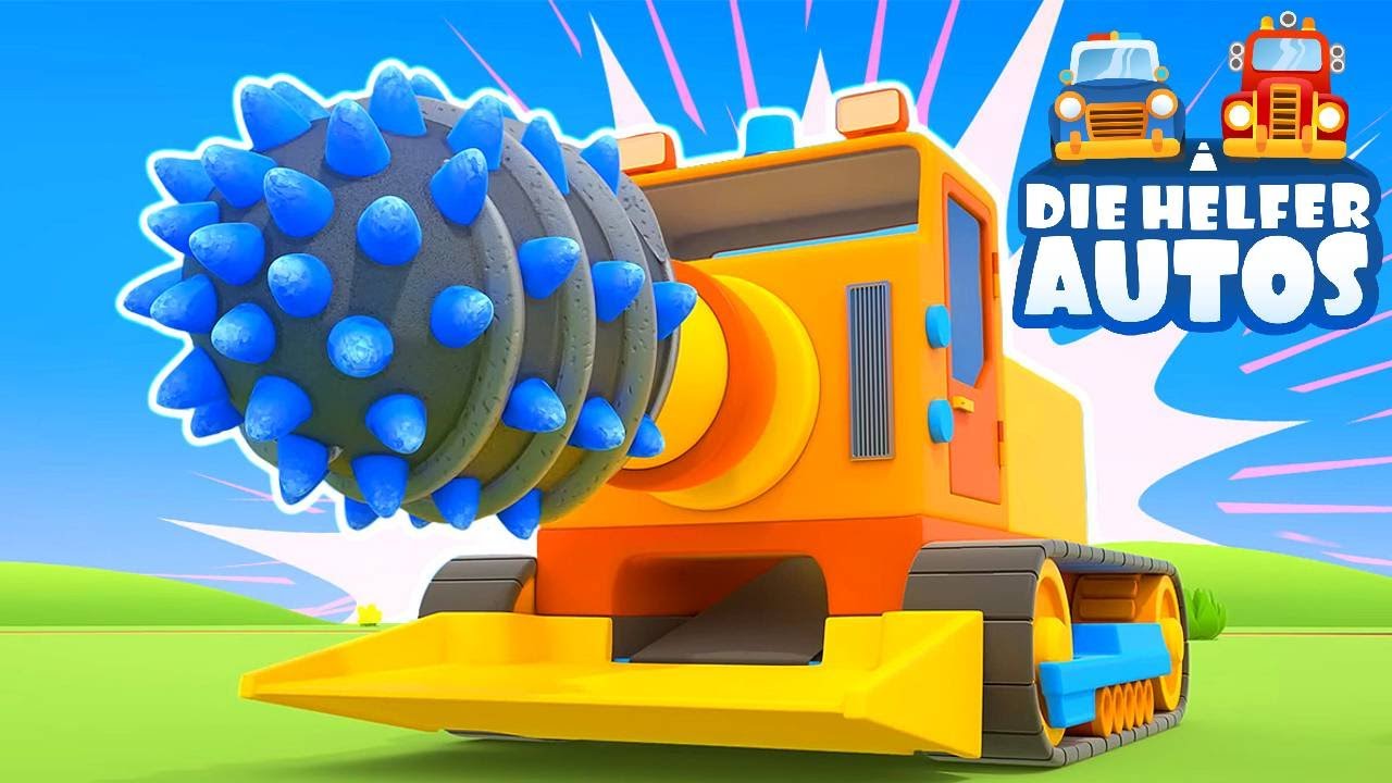 🚜🚛 Die Helfer Autos – Wir lernen Fahrzeuge: Bohrwagen, Müllwagen & Traktor! 🔧 | TOP 3