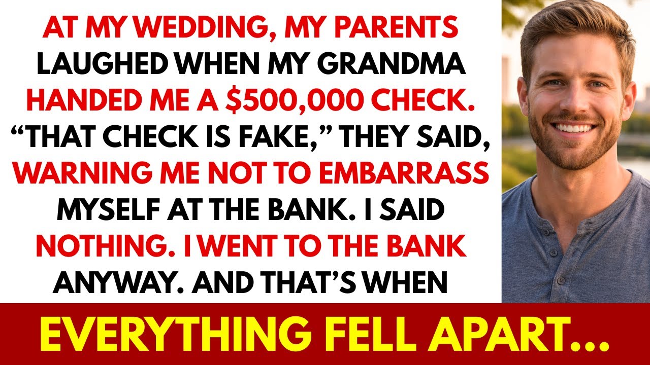 “That Check Is Fake,” My Parents Laughed When Grandma Gave Me $500K — I Took It to the Bank