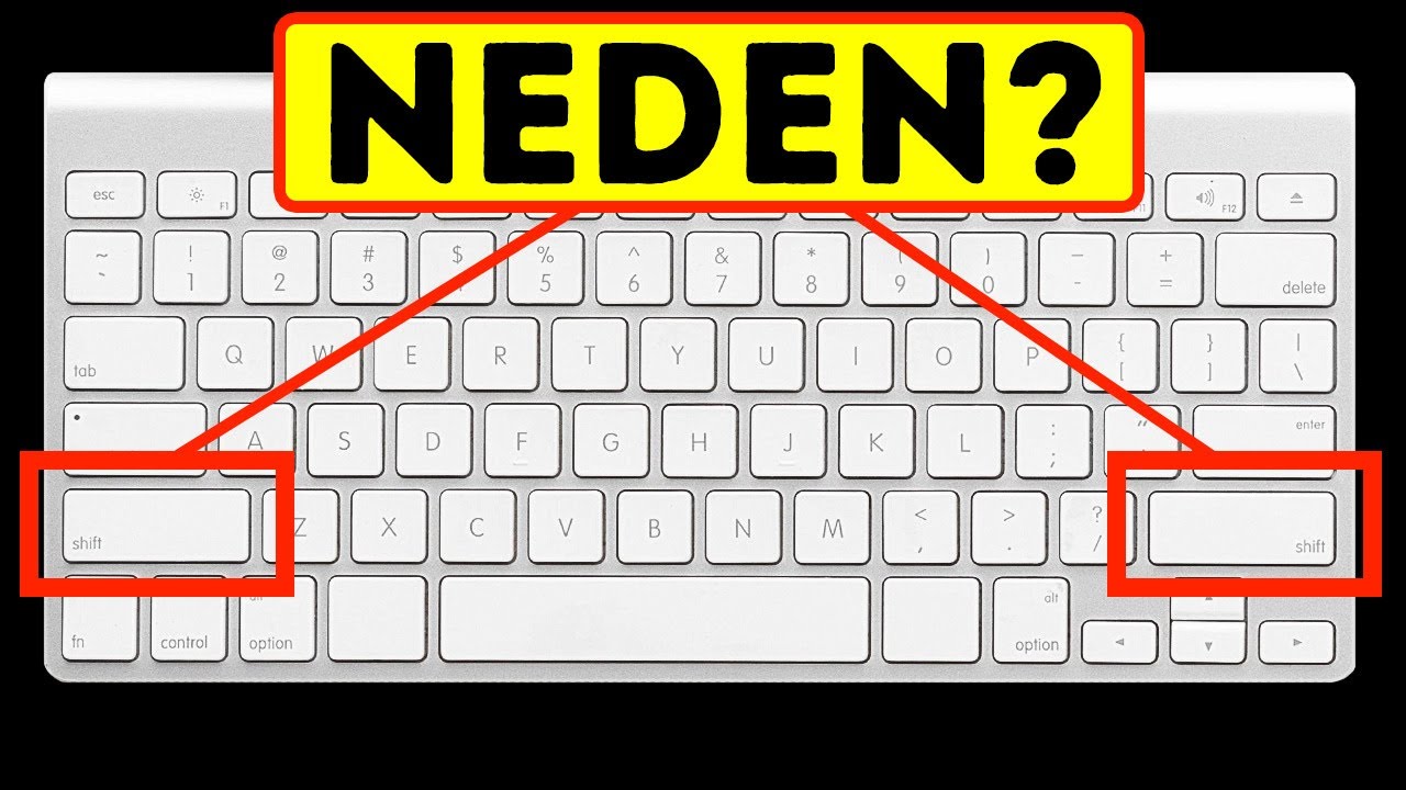 İkinci Bir Alt, Ctrl ve Shift Tuşu Takımı Olmasının Nedeni