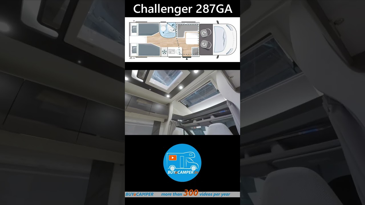 Challenger 287GA | Design Low Profile | motorhome tour | 4 berths | 7 meter | Ford or Fiat Chassis