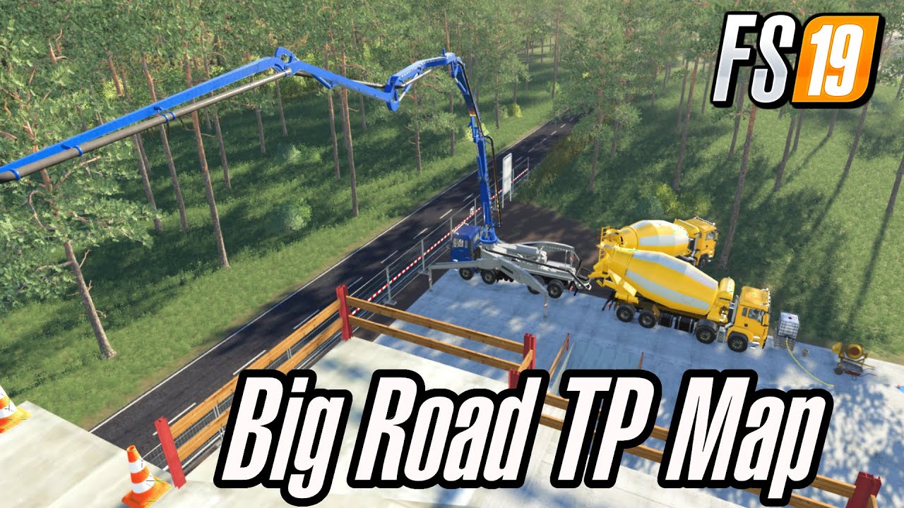 FS19 Secret Beton Selling Trigger Big Road TP Map Farming Simulator 19 Mods