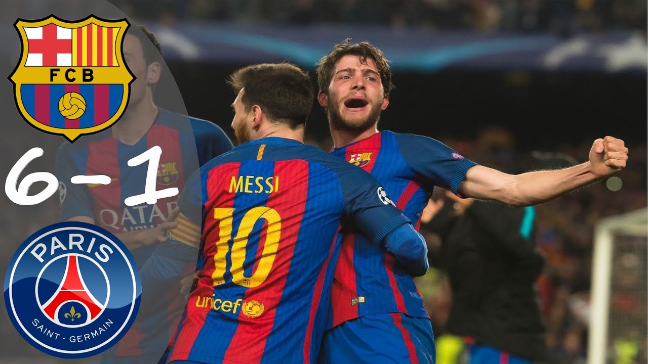 Barcelona vs PSG 6-1 Extended highlights UCL 2016/17 |Barcelona Historic Remontada|