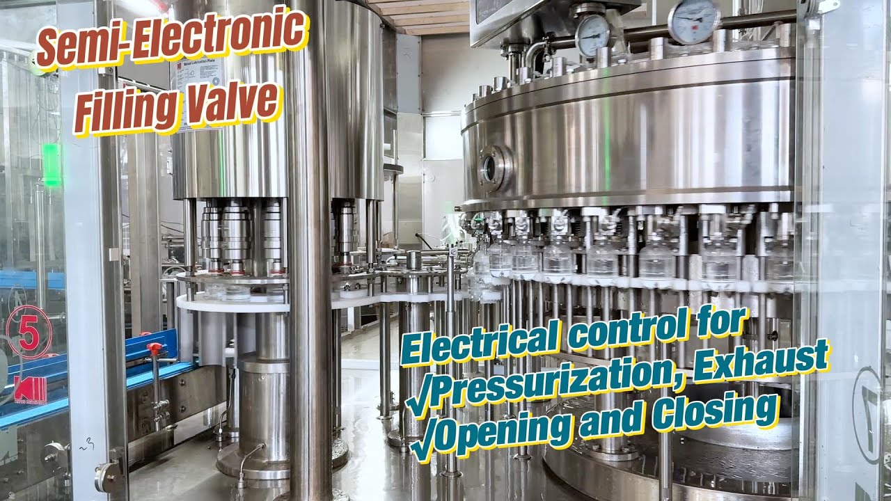 Semi-Electronic Filling Valve for carbonated soft drink filling | King Machine Pakistan Project