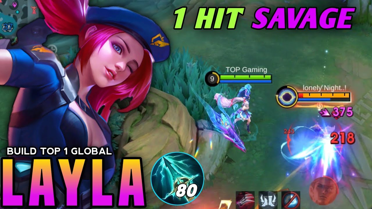 New Layla LEGEND Skin Deadly Marksman!! (best build and Emblem!) - Mobile Legends