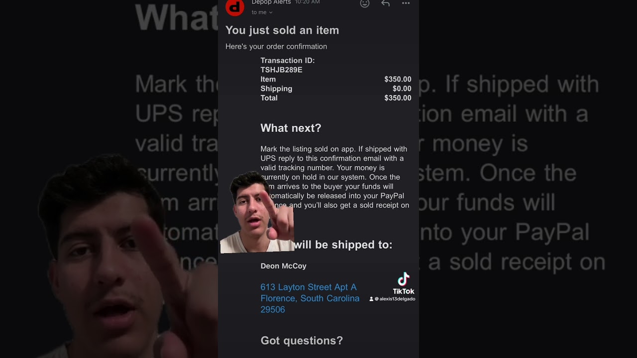 Be Careful with Depop Scammers- Make sure to check if email is legit #depop #scam #shoes #caution