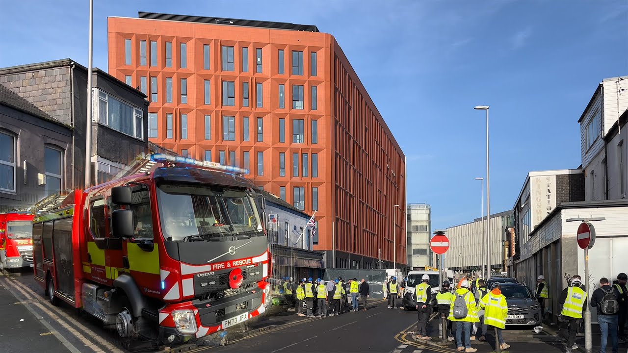Blackpool New Office Block Evacuated: Fire Incident! 🔥🚒👷‍♂️