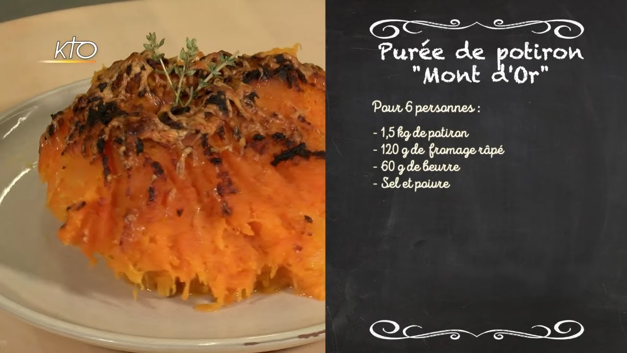 Rôti de porc au thym, ail et lait, purée de potiron, crème Saint-Honoré